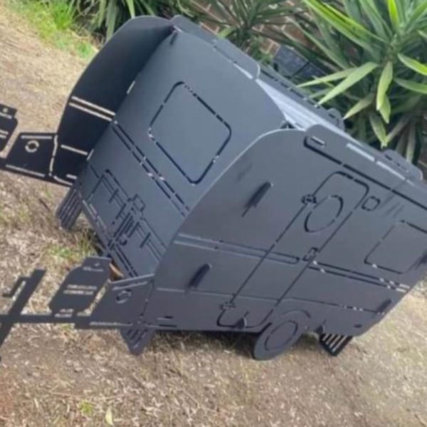 Custom Caravan Pit with Grill